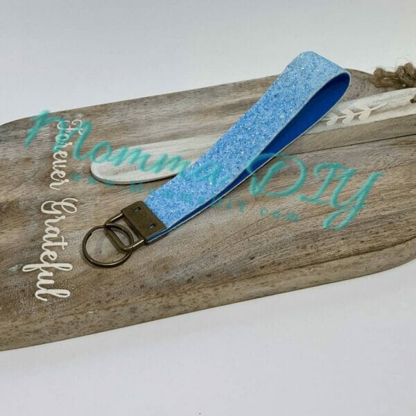 Blue Wristlet Keychain